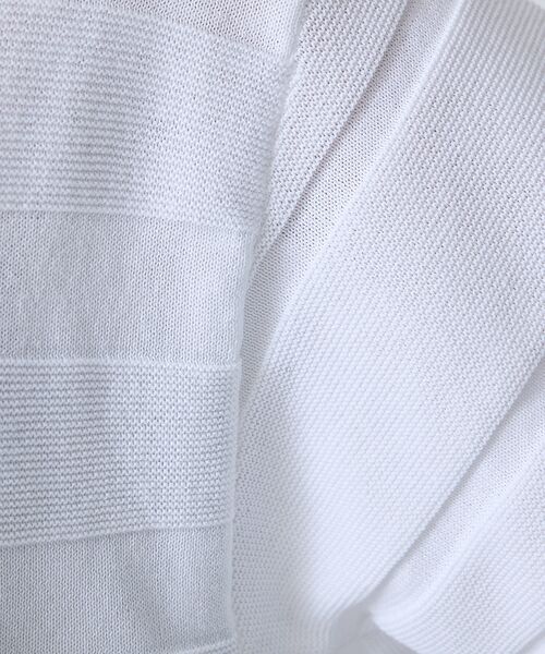 ABAHOUSE / アバハウス ニット・セーター | 【FORTUNA/フォルトゥナ】EcotecDryKnitボーダーT/エコテック | 詳細6