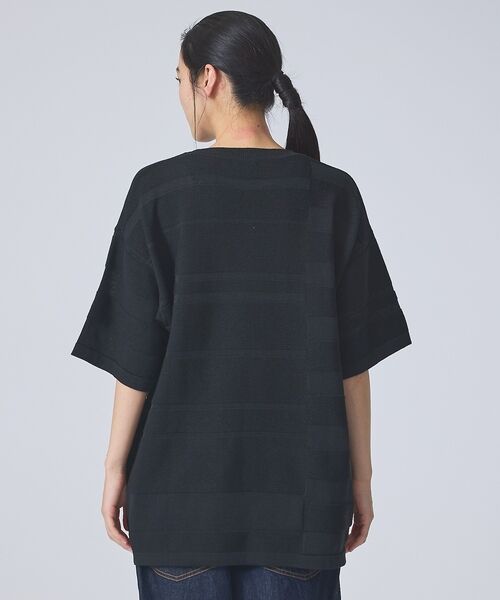 ABAHOUSE / アバハウス ニット・セーター | 【FORTUNA/フォルトゥナ】EcotecDryKnitボーダーT/エコテック | 詳細18