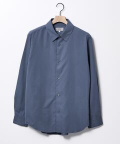 ABAHOUSE / アバハウス シャツ・ブラウス | 【リラックスフィット】ピーチサテン レギュラーカラーシャツ【予約】