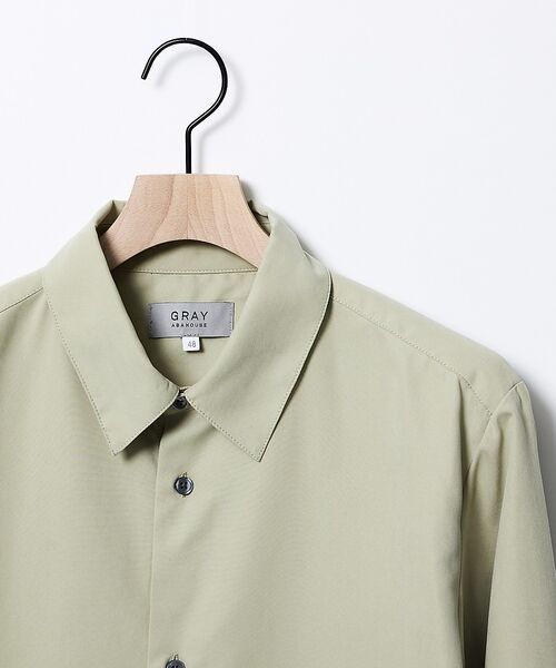 ABAHOUSE / アバハウス シャツ・ブラウス | 【リラックスフィット】ピーチサテン レギュラーカラーシャツ【予約】（イエロー）