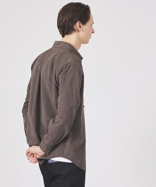 ABAHOUSE / アバハウス シャツ・ブラウス | 【リラックスフィット】ピーチサテン レギュラーカラーシャツ | 詳細11