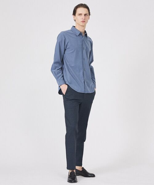 ABAHOUSE / アバハウス シャツ・ブラウス | 【リラックスフィット】ピーチサテン レギュラーカラーシャツ | 詳細17