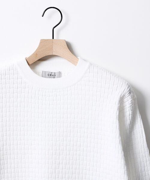 ABAHOUSE / アバハウス ニット・セーター | 【ハイストレッチ】ブロックチェック ジャガード クルーネックニット【予約】 | 詳細2