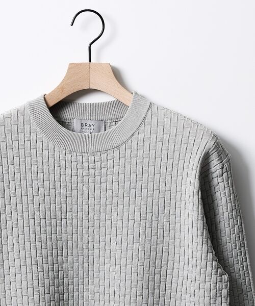 ABAHOUSE / アバハウス ニット・セーター | 【ハイストレッチ】ブロックチェック ジャガード クルーネックニット【予約】 | 詳細4