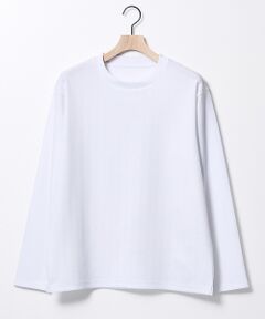 ABAHOUSE / アバハウス Tシャツ | ヘリンボーン ジャガード 長袖Tシャツ【予約】