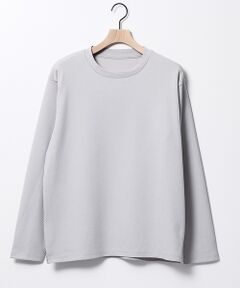 ABAHOUSE / アバハウス Tシャツ | ヘリンボーン ジャガード 長袖Tシャツ【予約】