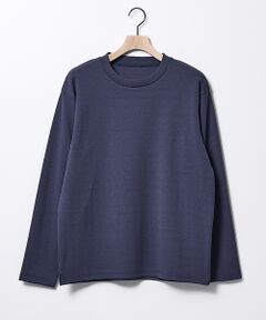 ABAHOUSE / アバハウス Tシャツ | ヘリンボーン ジャガード 長袖Tシャツ【予約】