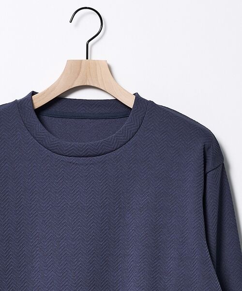ABAHOUSE / アバハウス Tシャツ | ヘリンボーン ジャガード 長袖Tシャツ【予約】 | 詳細6
