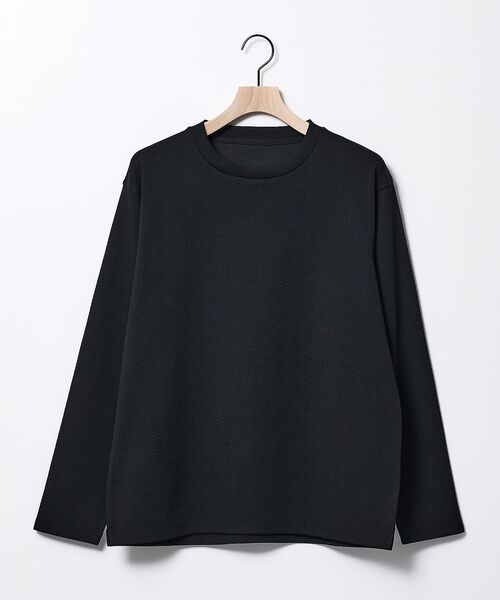 ABAHOUSE / アバハウス Tシャツ | ヘリンボーン ジャガード 長袖Tシャツ【予約】 | 詳細7