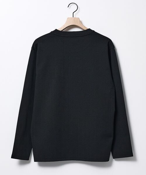 ABAHOUSE / アバハウス Tシャツ | ヘリンボーン ジャガード 長袖Tシャツ【予約】 | 詳細8