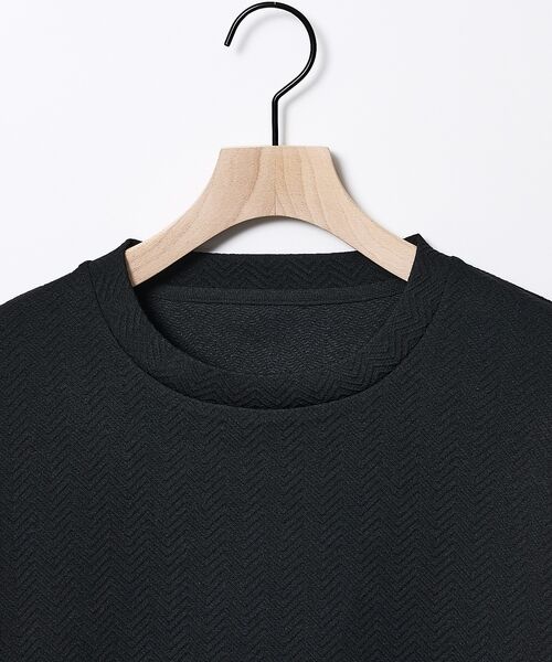 ABAHOUSE / アバハウス Tシャツ | ヘリンボーン ジャガード 長袖Tシャツ【予約】 | 詳細9