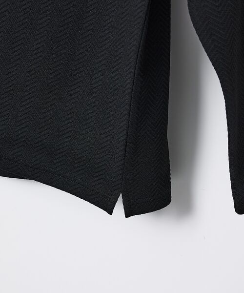 ABAHOUSE / アバハウス Tシャツ | ヘリンボーン ジャガード 長袖Tシャツ【予約】 | 詳細10