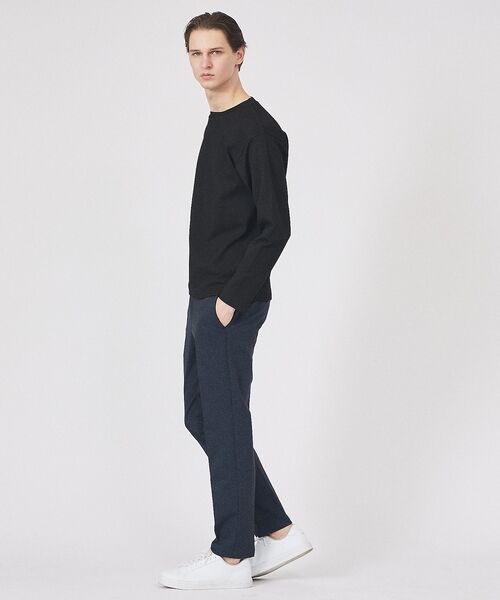 ABAHOUSE / アバハウス Tシャツ | ヘリンボーン ジャガード 長袖Tシャツ | 詳細18