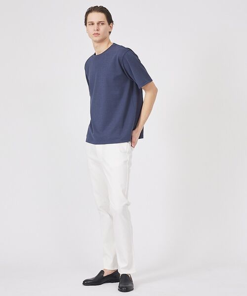 ABAHOUSE / アバハウス Tシャツ | ヘリンボーン ジャガード 半袖Tシャツ | 詳細11