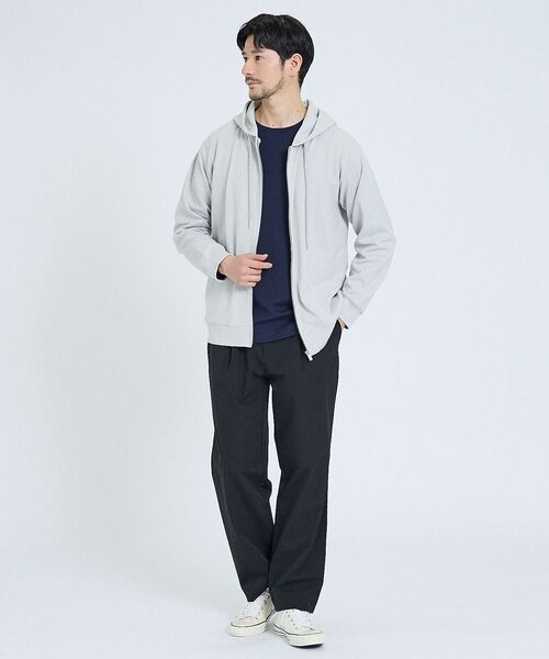 ABAHOUSE / アバハウス パーカー | ヘリンボーン ジャガード ジップパーカー | 詳細8
