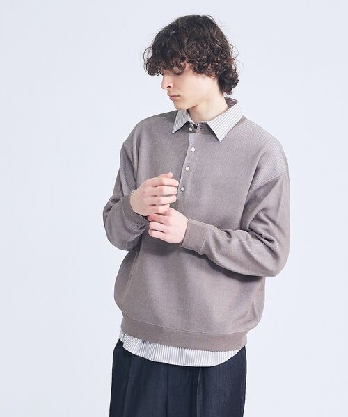 ABAHOUSE / アバハウス ニット・セーター | リブニット ヘンリーネック プルオーバー | 詳細28