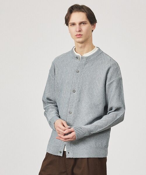 ABAHOUSE / アバハウス カーディガン・ボレロ | ドライタッチ ペーパーライク クルーネックカーディガン | 詳細13