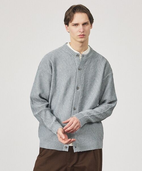 ABAHOUSE / アバハウス カーディガン・ボレロ | ドライタッチ ペーパーライク クルーネックカーディガン | 詳細14