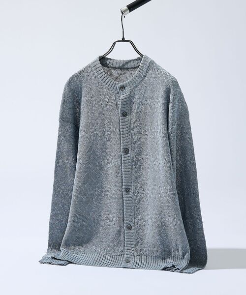 ABAHOUSE / アバハウス カーディガン・ボレロ | ドライタッチ ペーパーライク クルーネックカーディガン | 詳細6