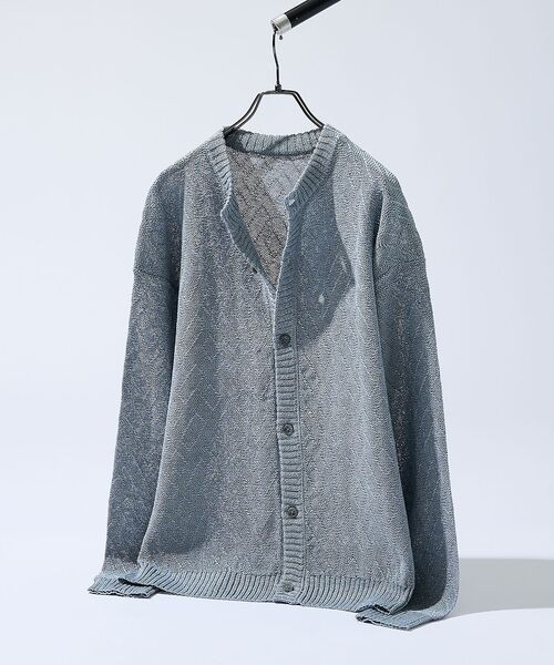 ABAHOUSE / アバハウス カーディガン・ボレロ | ドライタッチ ペーパーライク クルーネックカーディガン | 詳細7