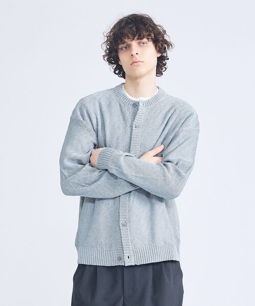 ABAHOUSE / アバハウス カーディガン・ボレロ | ドライタッチ ペーパーライク クルーネックカーディガン | 詳細9