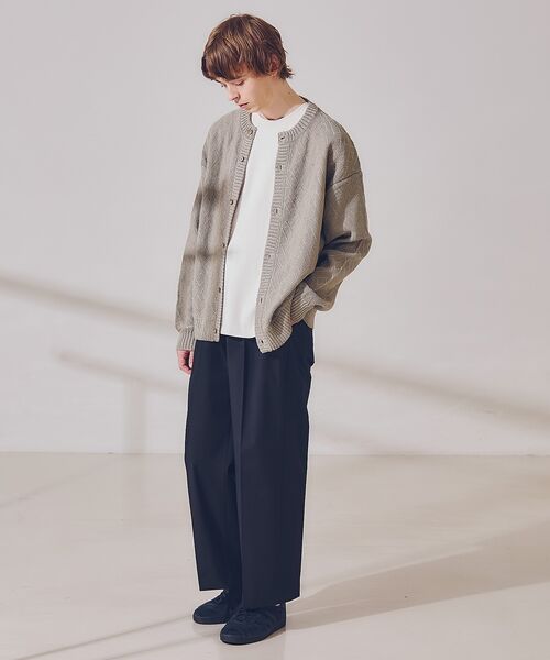 ABAHOUSE / アバハウス カーディガン・ボレロ | ドライタッチ ペーパーライク クルーネックカーディガン | 詳細30