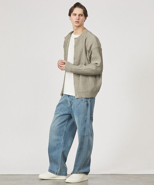 ABAHOUSE / アバハウス カーディガン・ボレロ | ドライタッチ ペーパーライク クルーネックカーディガン | 詳細25