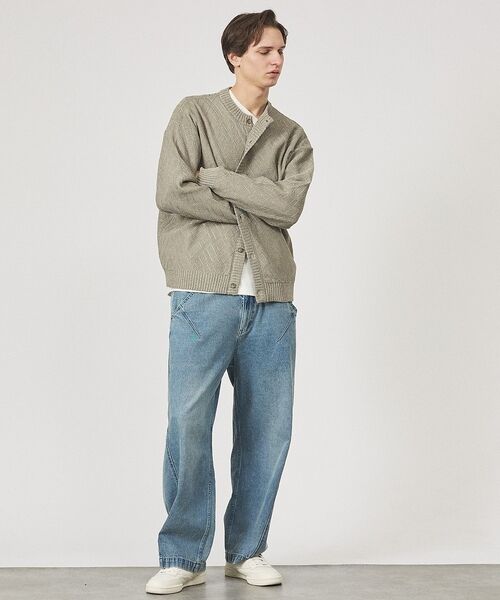 ABAHOUSE / アバハウス カーディガン・ボレロ | ドライタッチ ペーパーライク クルーネックカーディガン | 詳細26