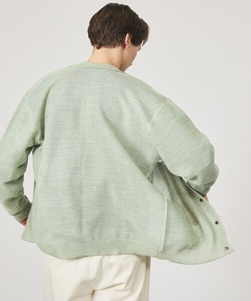 ABAHOUSE / アバハウス カーディガン・ボレロ | ハニカムメッシュ ニットポロカーディガン / ニットシャツ | 詳細12