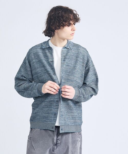 ABAHOUSE / アバハウス カーディガン・ボレロ | ハニカムメッシュ ニットポロカーディガン / ニットシャツ | 詳細25