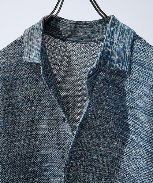 ABAHOUSE / アバハウス カーディガン・ボレロ | ハニカムメッシュ ニットポロカーディガン / ニットシャツ | 詳細21