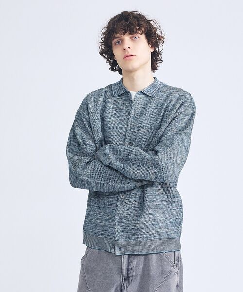 ABAHOUSE / アバハウス カーディガン・ボレロ | ハニカムメッシュ ニットポロカーディガン / ニットシャツ | 詳細23