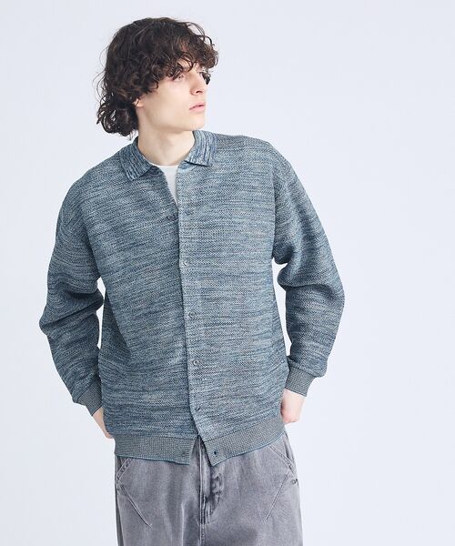 ABAHOUSE / アバハウス カーディガン・ボレロ | ハニカムメッシュ ニットポロカーディガン / ニットシャツ | 詳細24