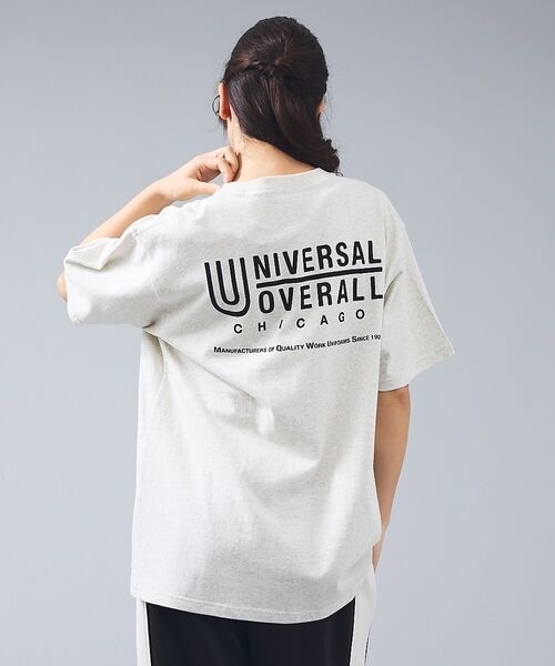 ABAHOUSE / アバハウス Tシャツ | 【UNIVERSAL OVERALL/ユニバーサルオーバーオール】LOGO BA（ホワイト系その他1）