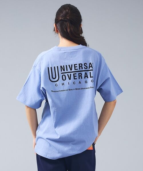 ABAHOUSE / アバハウス Tシャツ | 【UNIVERSAL OVERALL/ユニバーサルオーバーオール】LOGO BA（ブルー系その他1）