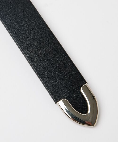 ABAHOUSE / アバハウス ベルト・サスペンダー | Puntale Leather Plain Belt/ ウエスタンベルト/プンタ | 詳細5
