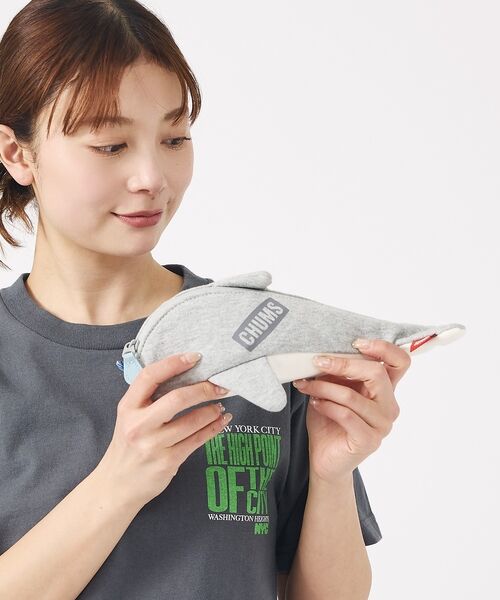 ABAHOUSE / アバハウス ポーチ | 【CHUMS / チャムス】Cetacea Zipper Pouch / シャチ | 詳細1