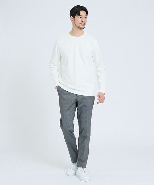 ABAHOUSE / アバハウス Tシャツ | 【SMART CLOSET】抗菌防臭 ポンチクルーネック 長袖Tシャツ | 詳細6