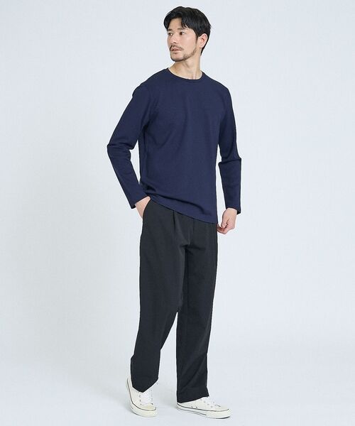 ABAHOUSE / アバハウス Tシャツ | 【SMART CLOSET】抗菌防臭 ポンチクルーネック 長袖Tシャツ | 詳細15