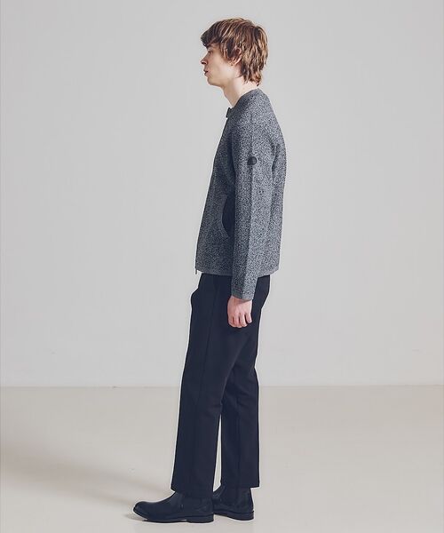 ABAHOUSE / アバハウス ブルゾン | ハイゲージニット ライダース | 詳細26