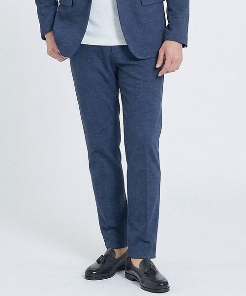 ABAHOUSE / アバハウス スラックス・ドレスパンツ | 【セットアップ対応】COOL DRY TOUCH イージースラックス /接触冷感（ブルー）