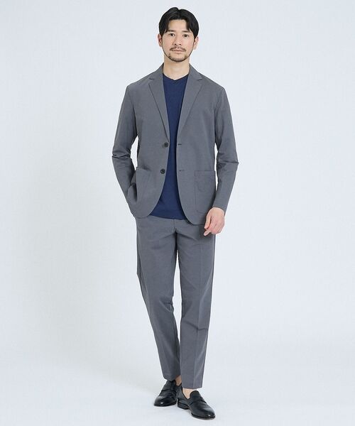 ABAHOUSE / アバハウス テーラードジャケット | 【SMART CLOSET / 上下2点セット】接触冷感 カットメッシュ セット | 詳細2