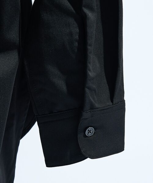 ABAHOUSE / アバハウス シャツ・ブラウス | デニムライク シャンブレー カラーレスシャツ / バンドカラーシャツ / 変形襟 | 詳細15