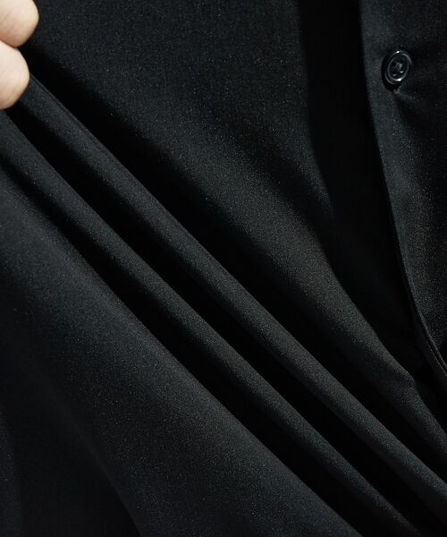 ABAHOUSE / アバハウス シャツ・ブラウス | デニムライク シャンブレー カラーレスシャツ / バンドカラーシャツ / 変形襟 | 詳細17