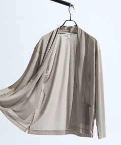 ABAHOUSE / アバハウス カーディガン・ボレロ | 【定番/シアー素材】ストレッチ カノコ ワンボタン カーディガン