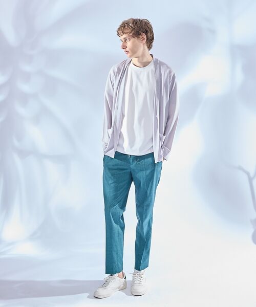 ABAHOUSE / アバハウス カーディガン・ボレロ | 【定番/シアー素材】ストレッチ カノコ ワンボタン カーディガン | 詳細5