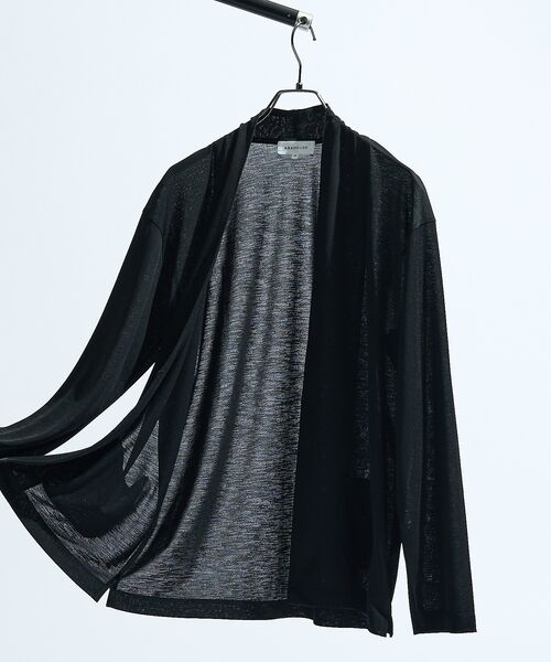 ABAHOUSE / アバハウス カーディガン・ボレロ | 【定番/シアー素材】ストレッチ カノコ ワンボタン カーディガン | 詳細18