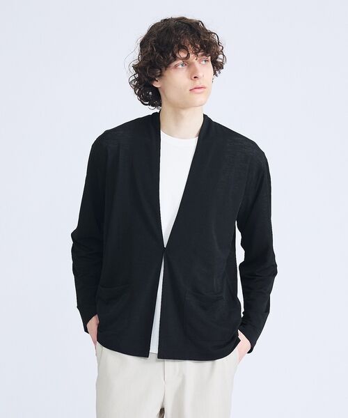ABAHOUSE / アバハウス カーディガン・ボレロ | 【定番/シアー素材】ストレッチ カノコ ワンボタン カーディガン | 詳細20