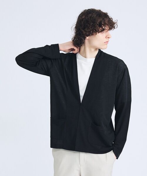 ABAHOUSE / アバハウス カーディガン・ボレロ | 【定番/シアー素材】ストレッチ カノコ ワンボタン カーディガン | 詳細21