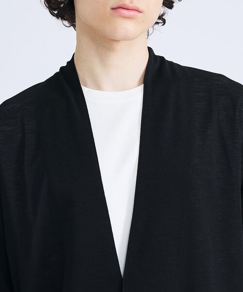ABAHOUSE / アバハウス カーディガン・ボレロ | 【定番/シアー素材】ストレッチ カノコ ワンボタン カーディガン | 詳細11